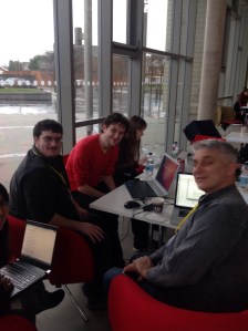 Jon Hilton, Keiran Evans and other NHS Hackers hard at it