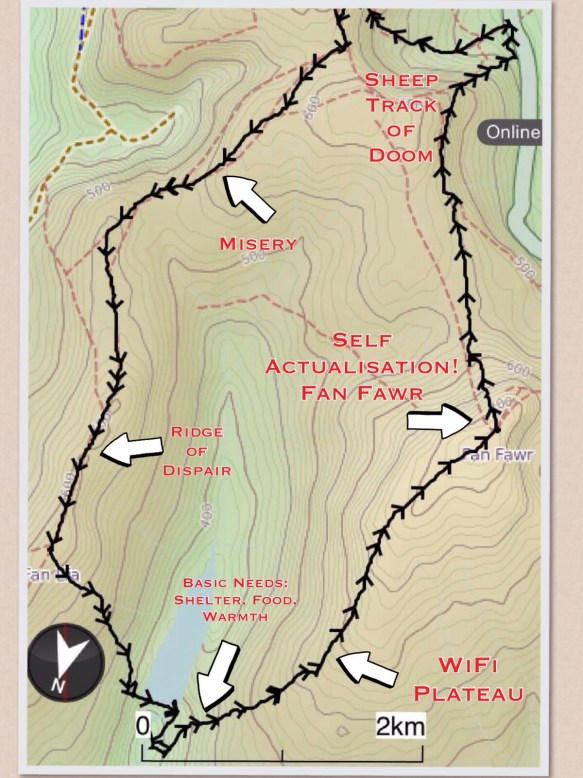 Maslow's Hierarchy and the Brecon Beacons (in the rain)