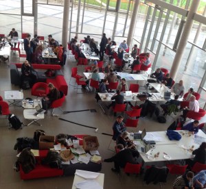 Cardiff NHS Hackday 2015 - from above