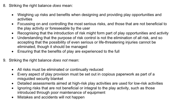 HSE Play and Leisure Guidance Mistakes and Accidents WILL Happen!
