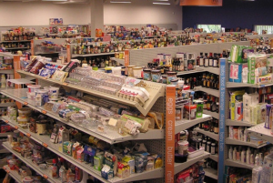 Shelves full of (failed) products at GfK Custom Research